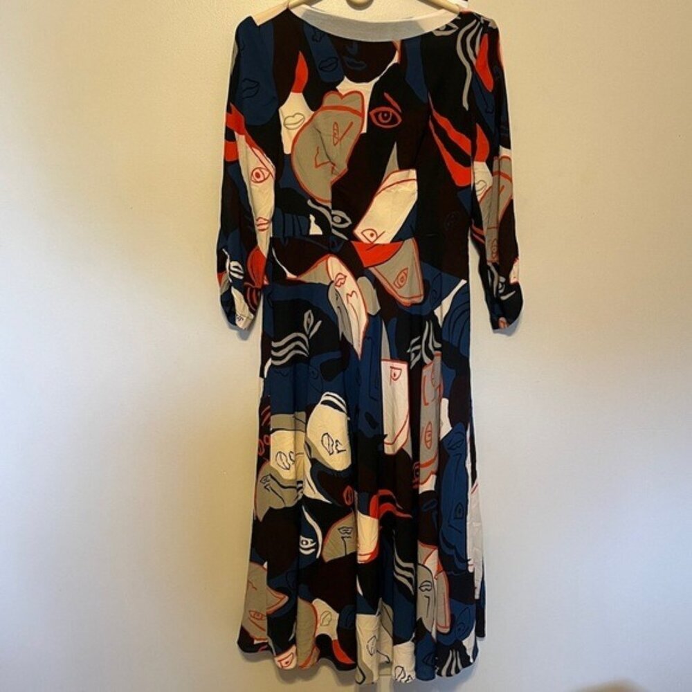 STYLEWE Susongeth Abstract Print Midi Dress Size Medium